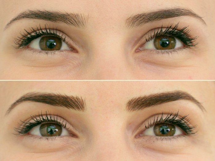 Волосковый татуаж бровей