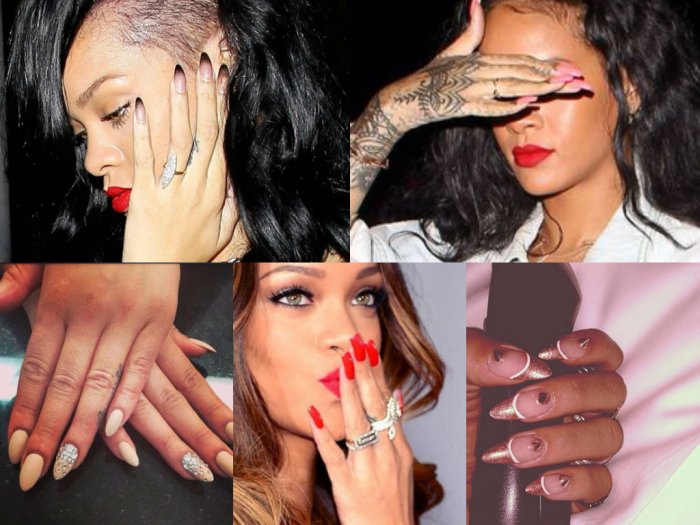 Маникюр певицы Рианны