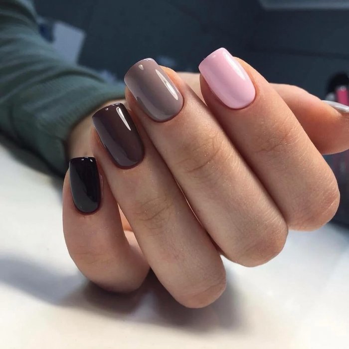 Маникюр цветы