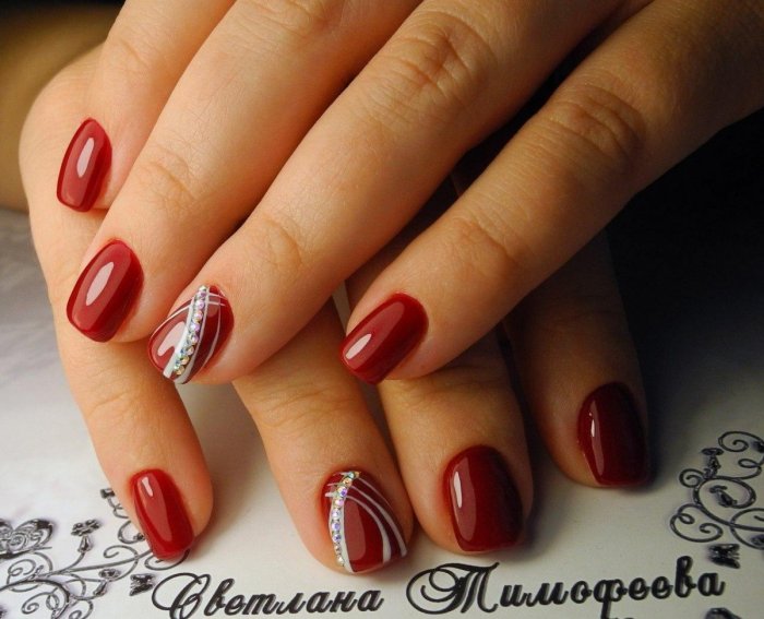 Ногти на 8 марта