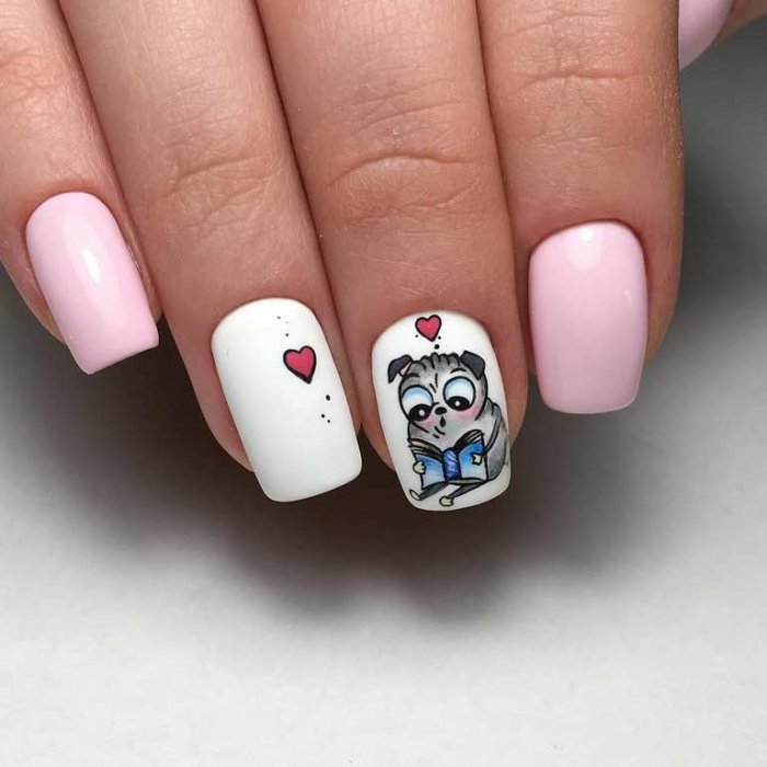 Маникюр на 8 марта