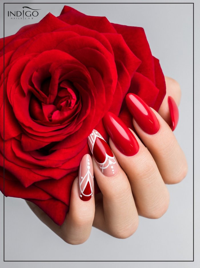 Маникюр гель лак тюльпаны