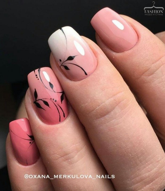Дизайн ногтей к 8 марта