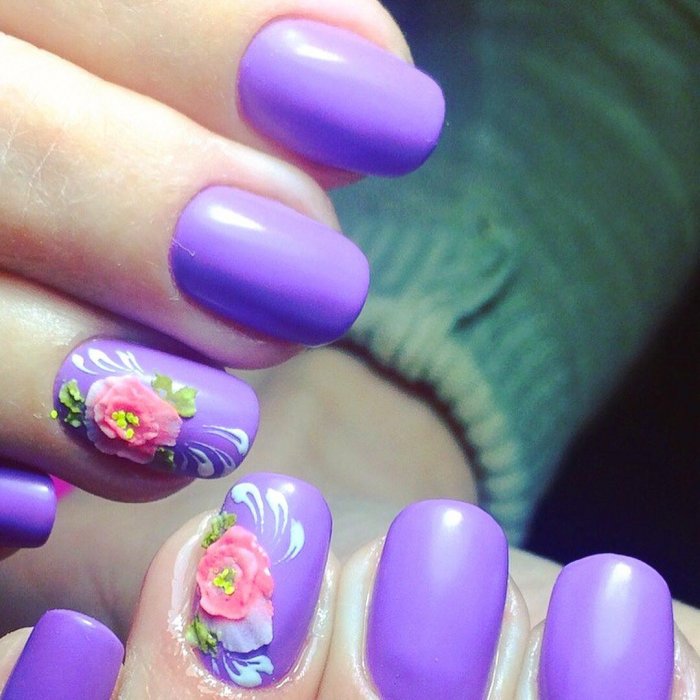 Ногти Весна яркие