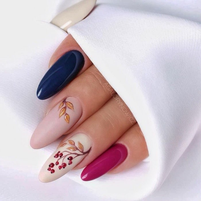 Ногти с цветами