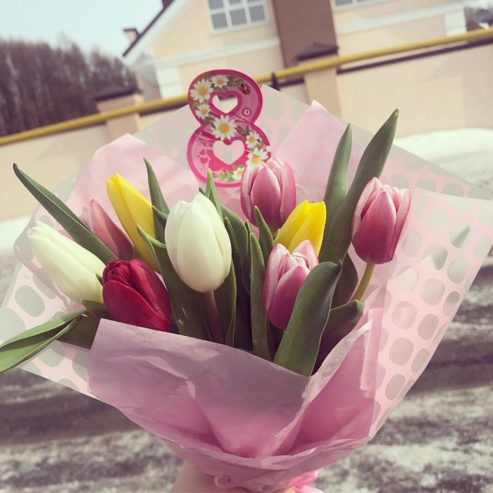 Поздравление с 8 марта рисунок