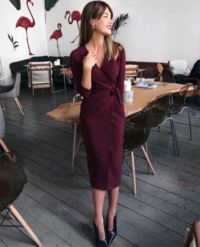 Стильные осенние платья