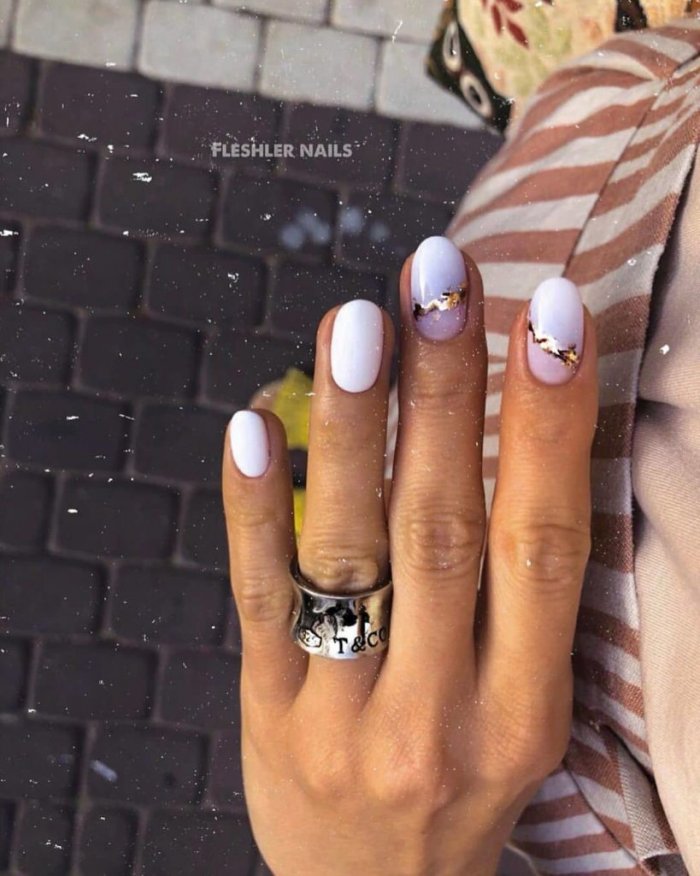 Маникюр с рожицами