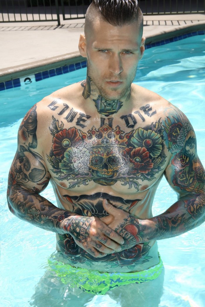 Тату на ребрах мужские