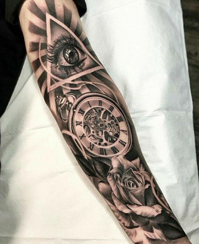 Тату на предплечье