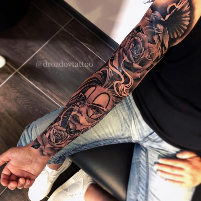 Тату на предплечье для мужчин