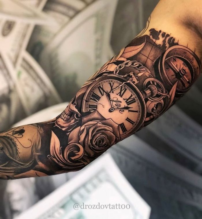 Тату на предплечье