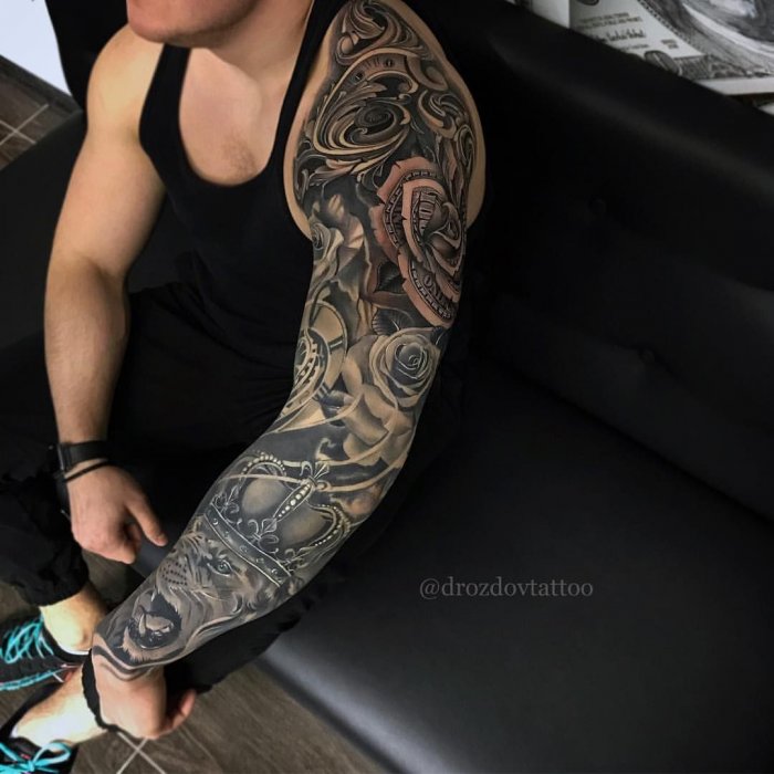 Татуировки на руке мужские
