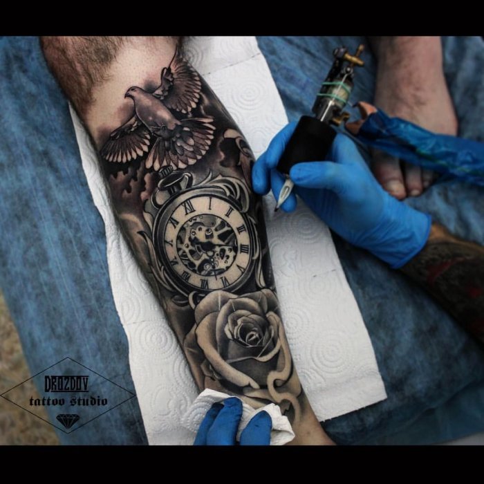 Тату на руке мужские