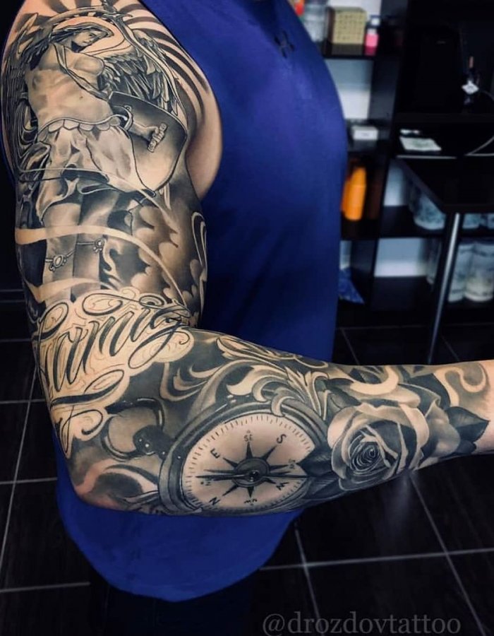 Тату на предплечье