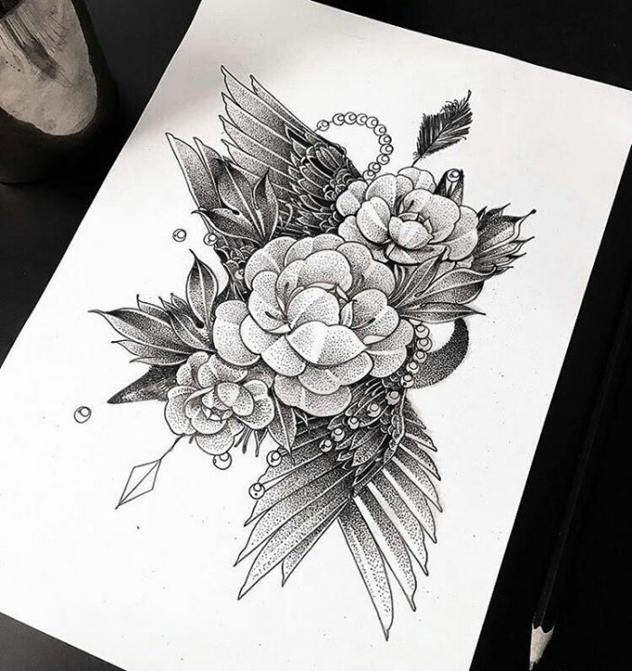 Эскизы тату для девушек