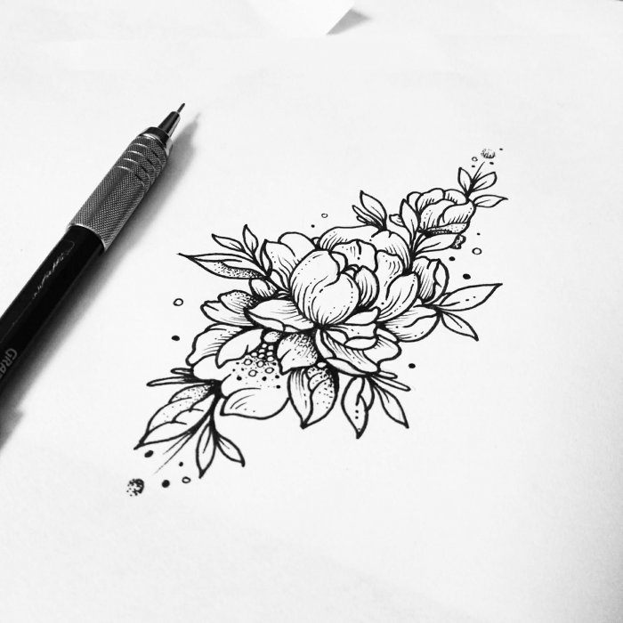 Эскизы тату для девушек небольшие