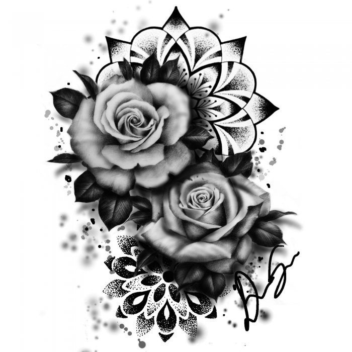 Дева тату эскизы