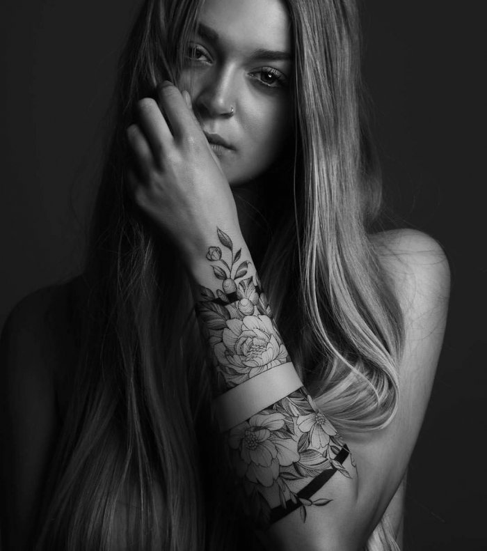 Красивые тату на предплечье для девушек