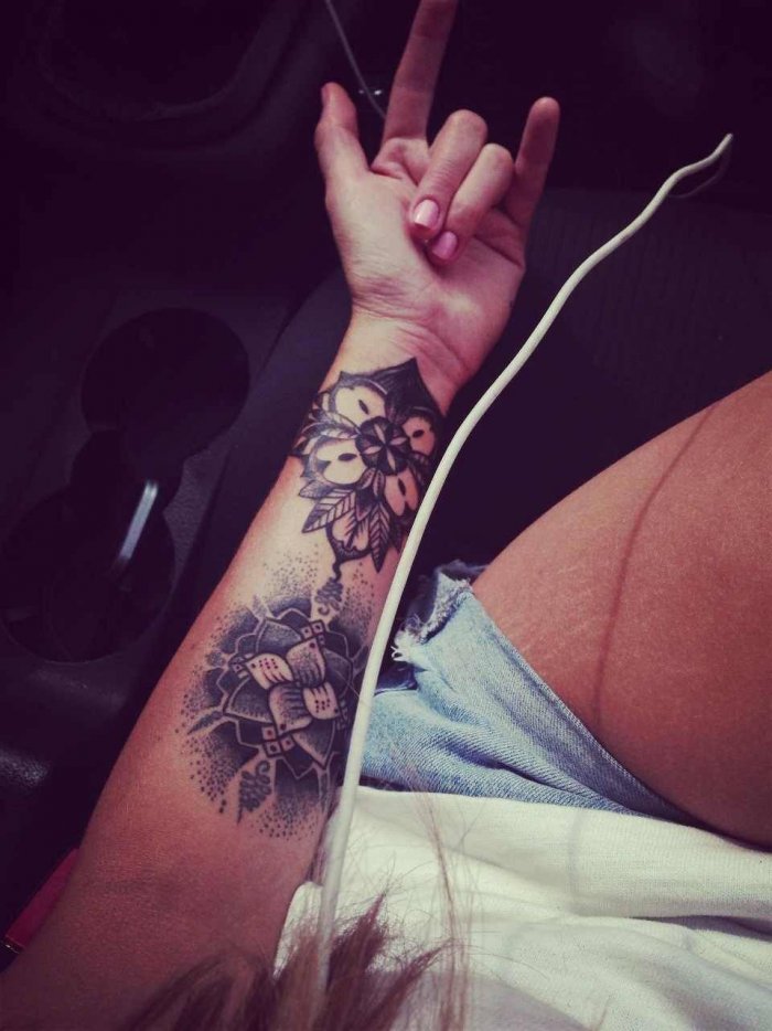 Тату на предплечье для девушек