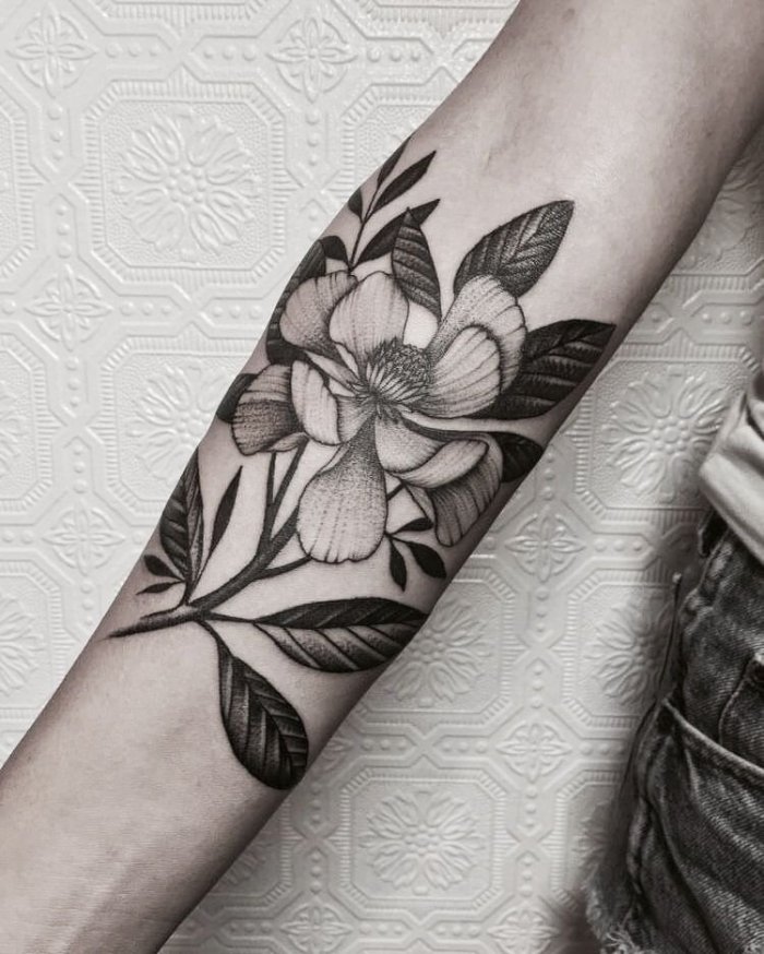 Тату на предплечье для девушек