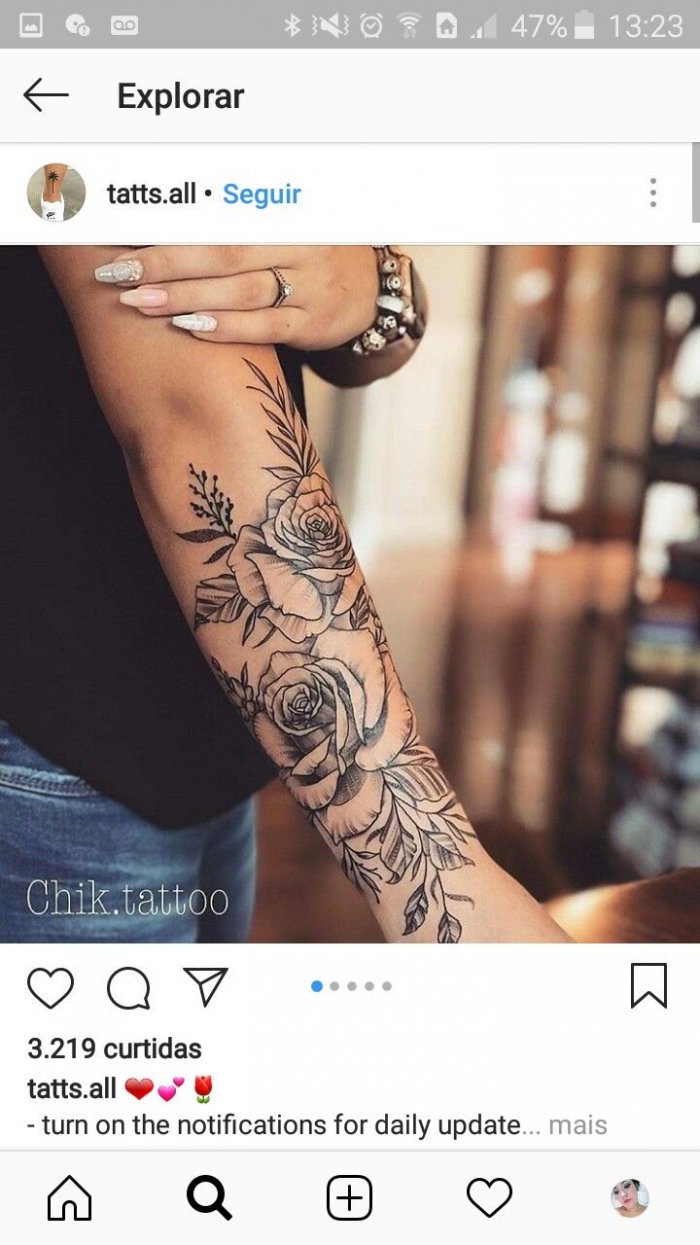 Тату на предплечье для девушек