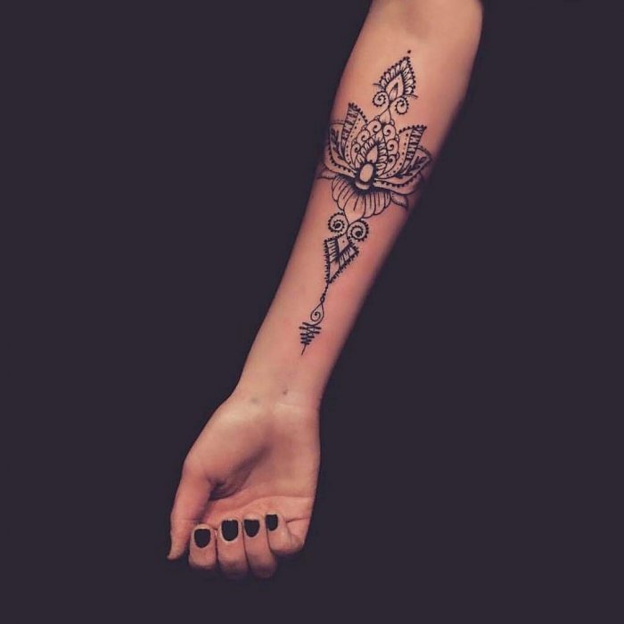 Красивые женские тату на предплечье