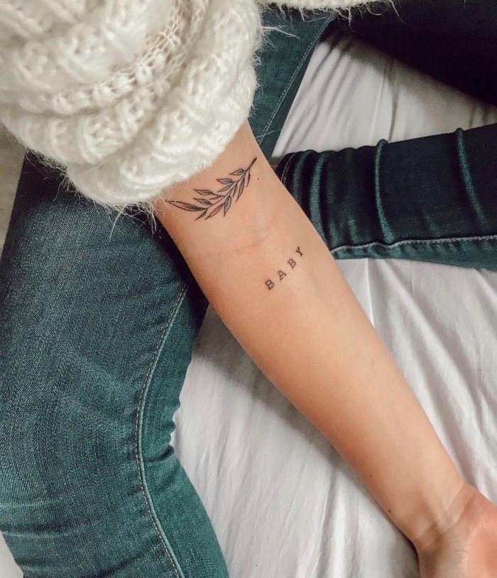 Тату надписи