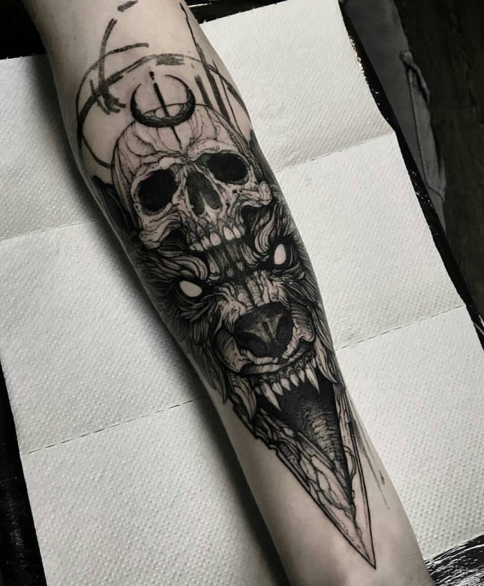 Эскизы на предплечье