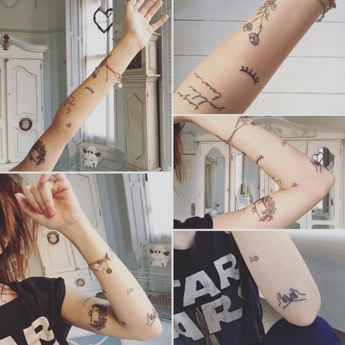 Тату для девушек Кона руке