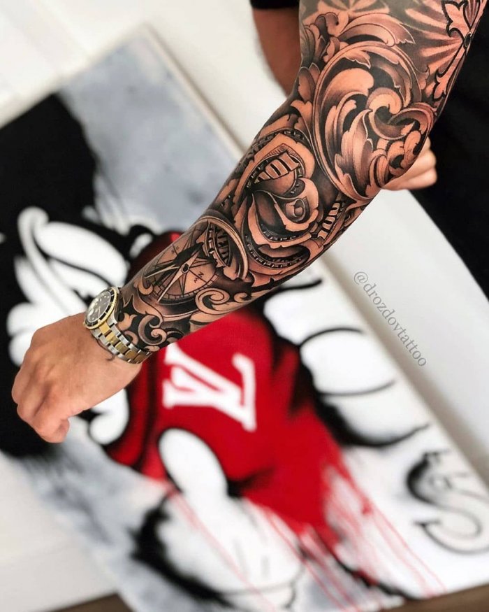 Красивые тату на руке мужские