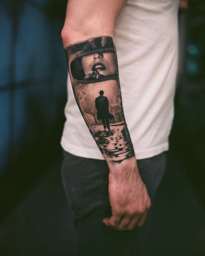 Тату на руке для мужчин