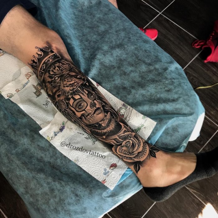 Тату на руке мужские