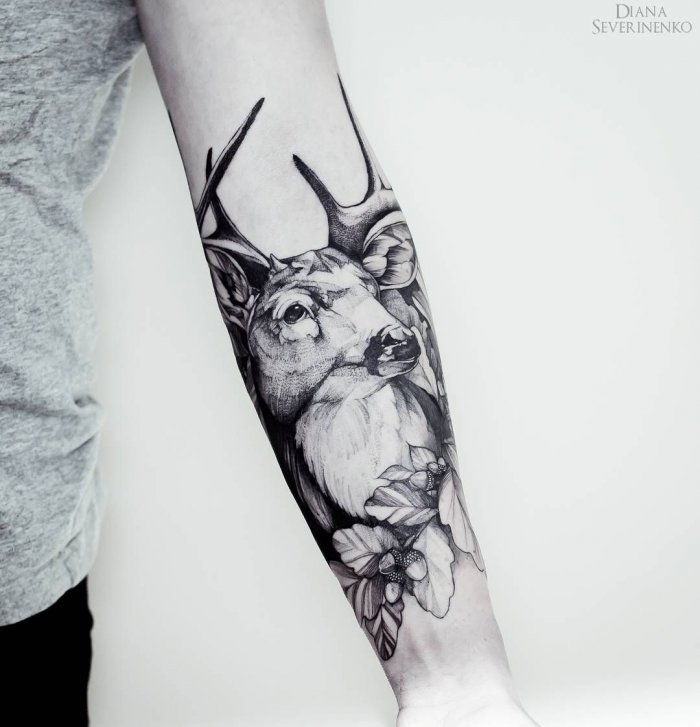 Тату на предплечье