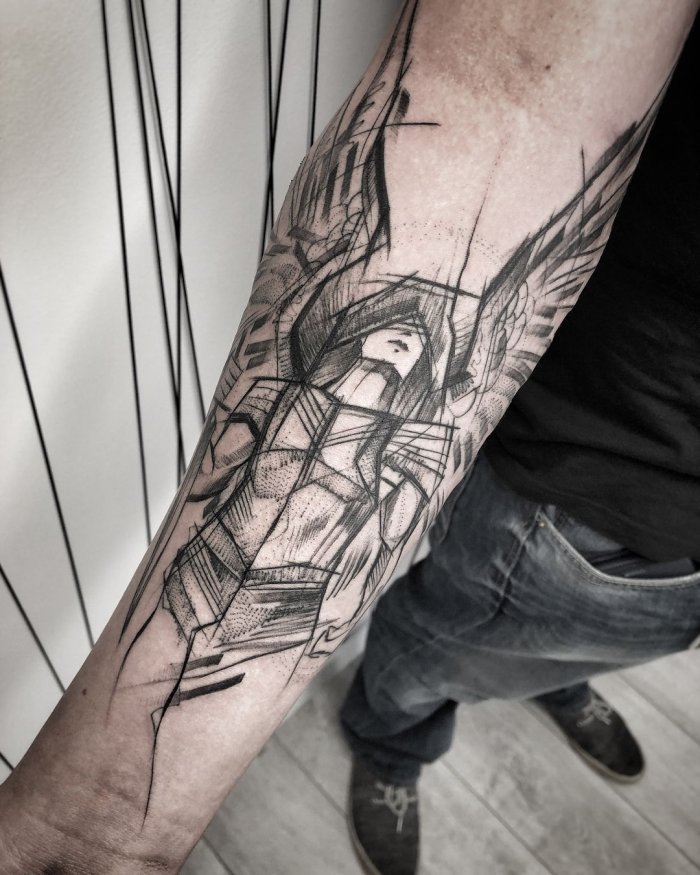 Тату на предплечье для мужчин эскизы