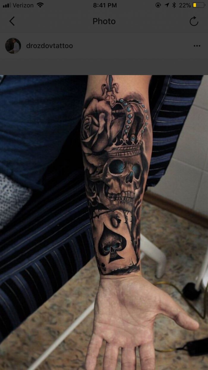 Тату на руке мужские