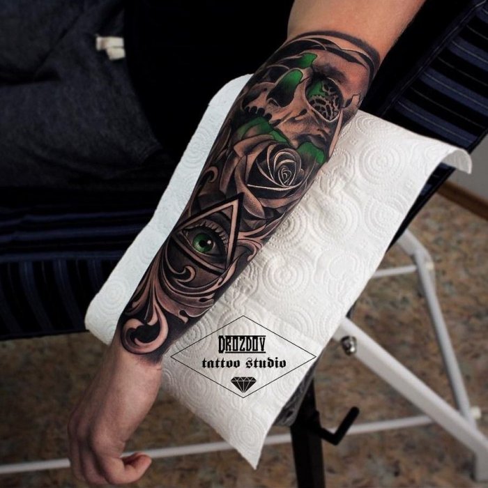 Тату на руке мужские