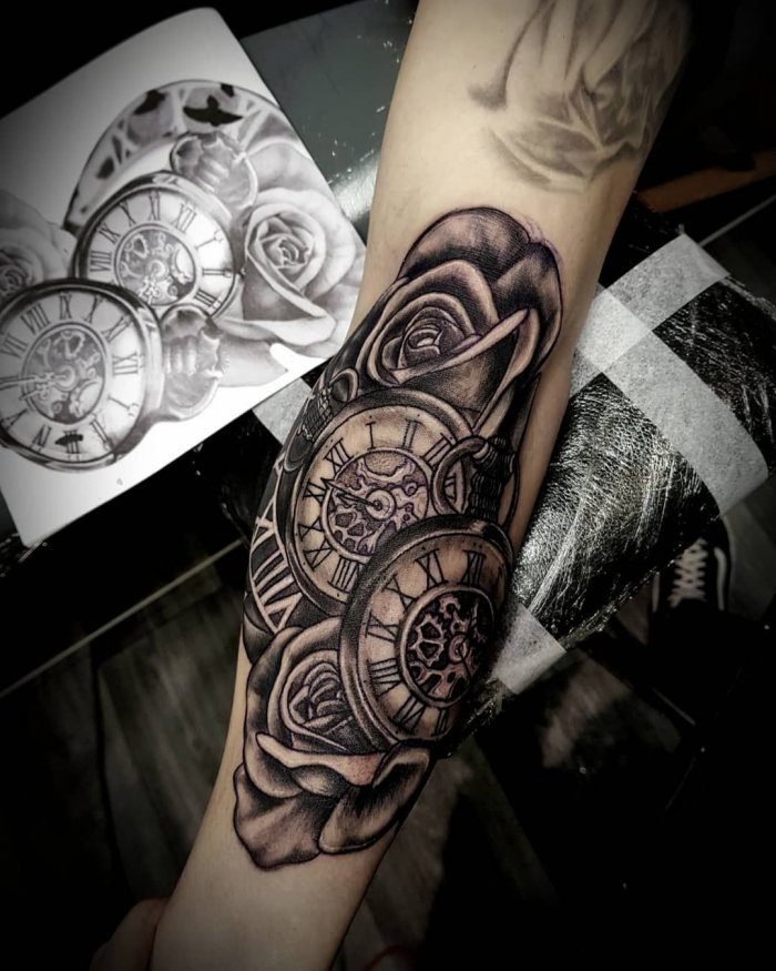 Тату на предплечье