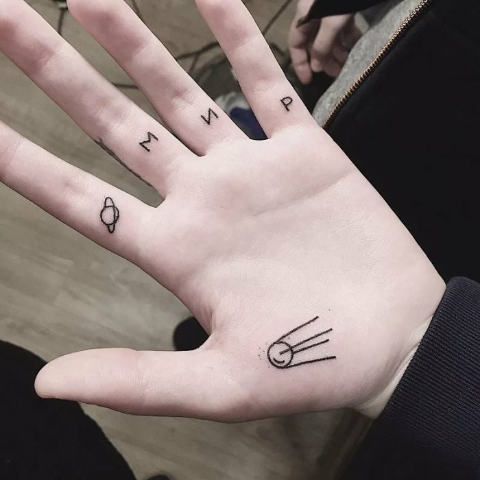 Тату ручкой