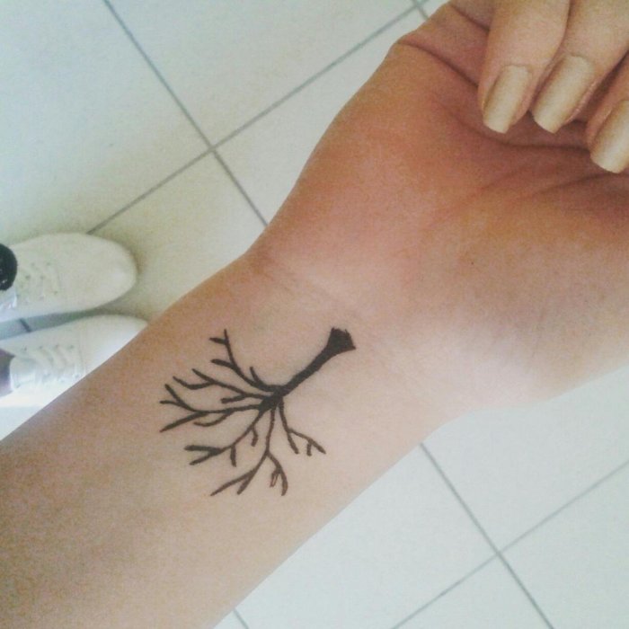 Маленькие татушки ручкой