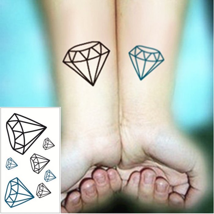 Легкие тату на запястье ручкой