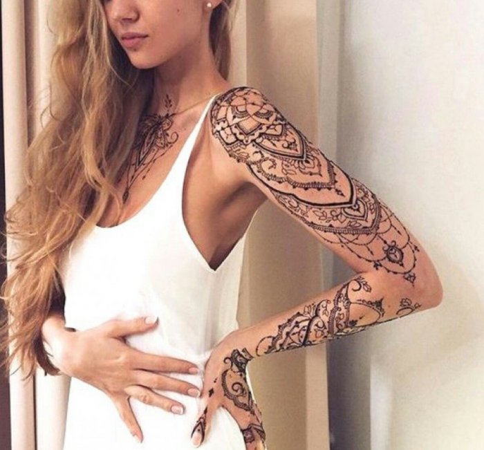 Тату для девушек Кона руке