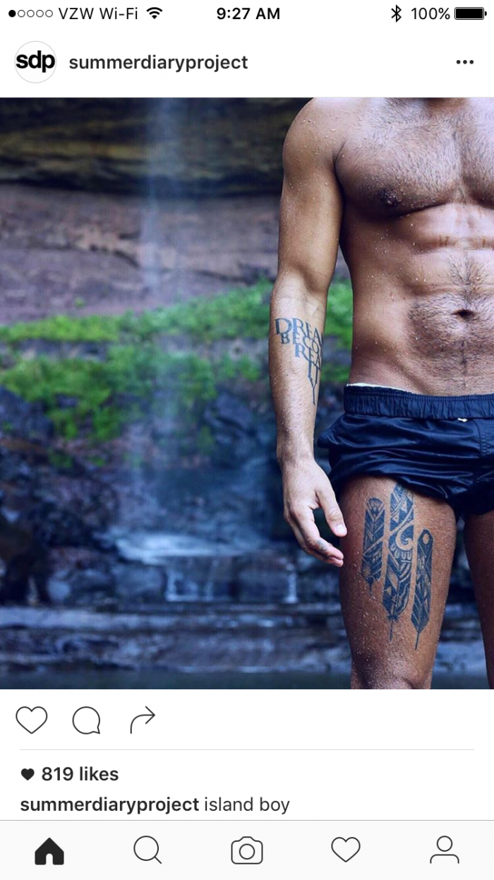 Мужские тату на груди маленькие