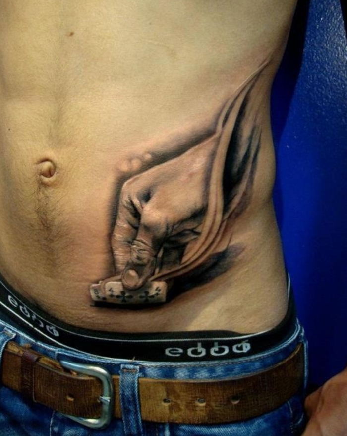 Красивые тату на ребрах мужские