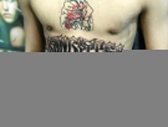 Тату на весь живот мужские