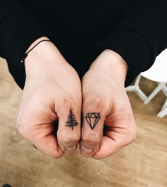 Татуировки на пальцах мужские