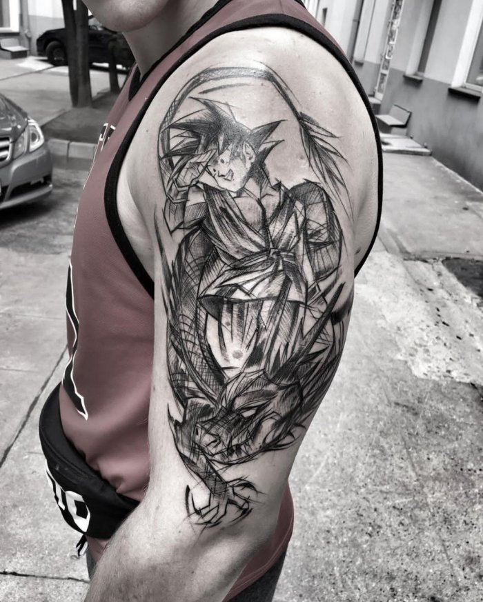 Тату абстракция