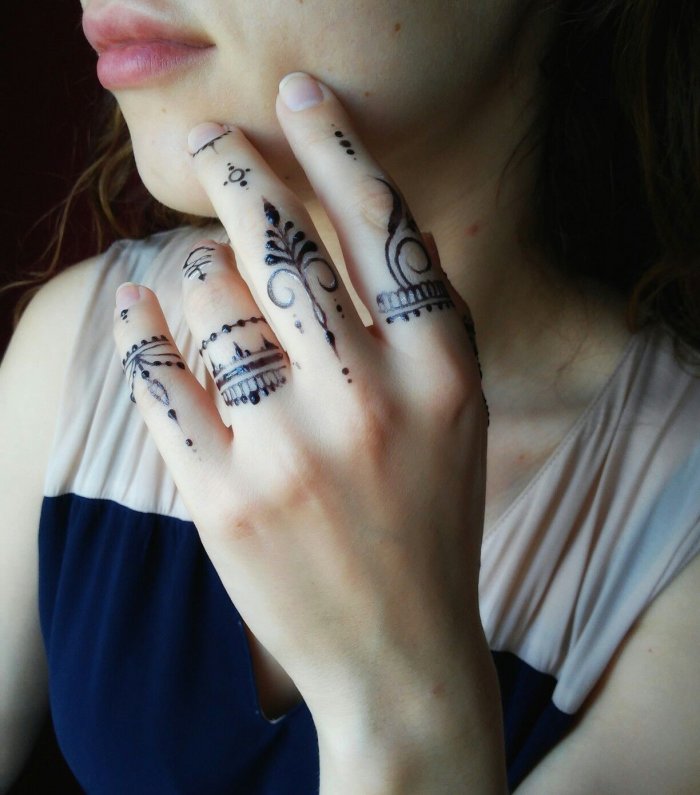 Тату на пальцах