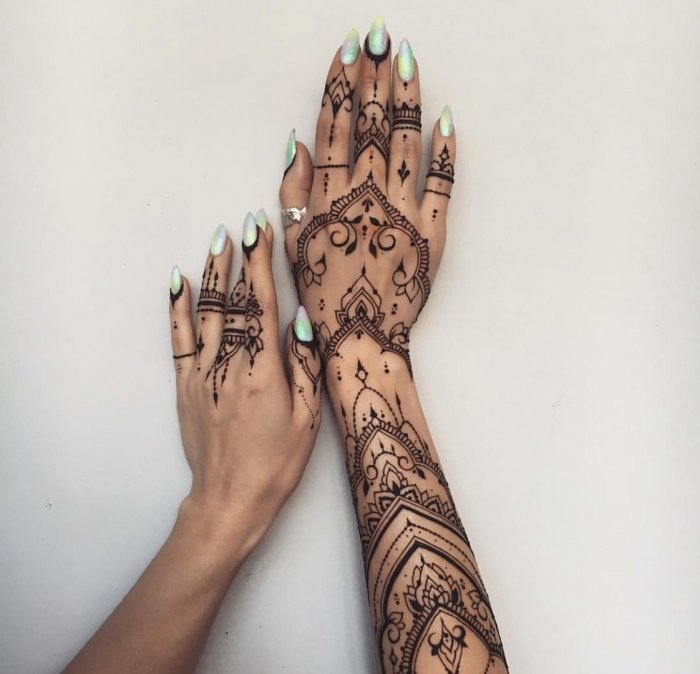 Тату на пальцах