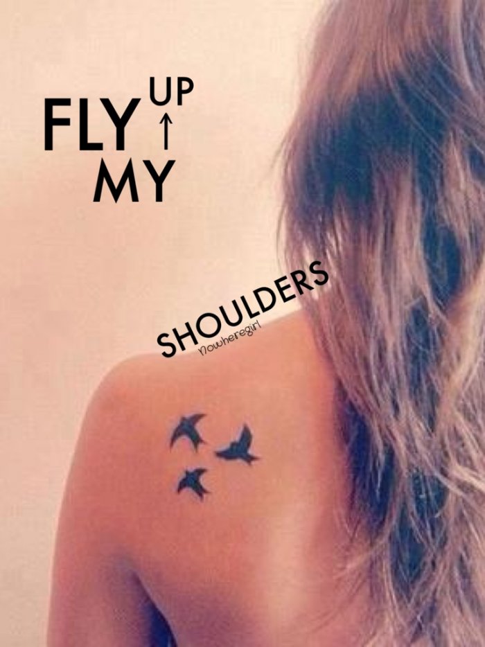 Татуировки для девушек на лопатке